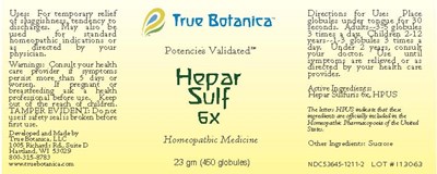 Hepar Sulf 6x (Hepar Sulf 6x 25 Gm V1 9 2013)